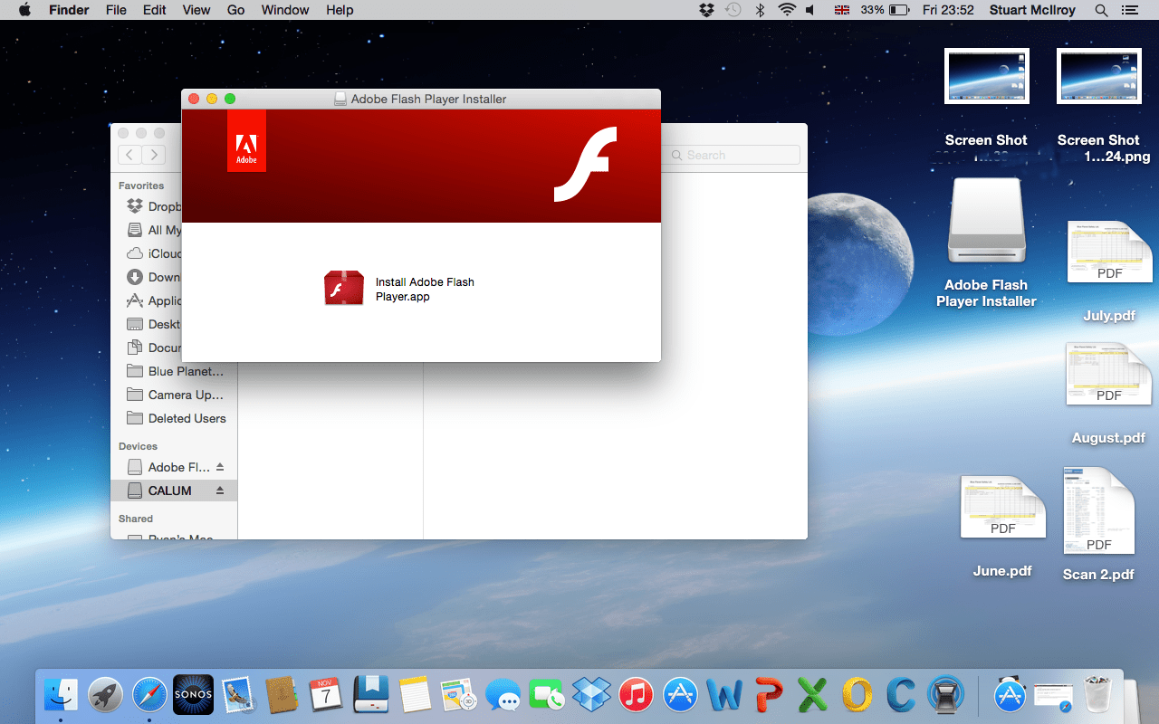 latest adobe flash player for mac air